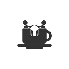 tea cup attraction icon. Amusement park element icon. Premium quality graphic design. Signs, outline symbols collection icon for websites, web design, mobile app, info graphics