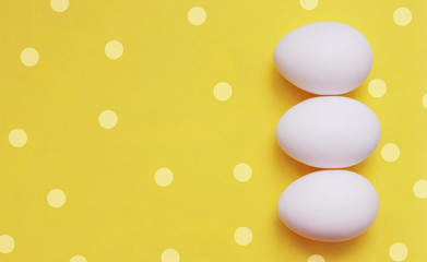 Easter eggs on a colorful background
