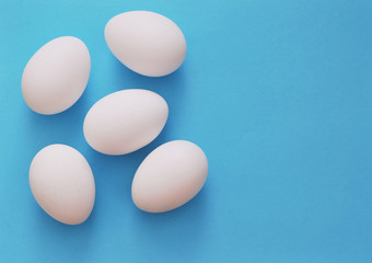 Easter eggs on a colorful background
