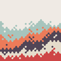 Obraz premium Abstract vintage retro wave pattern background