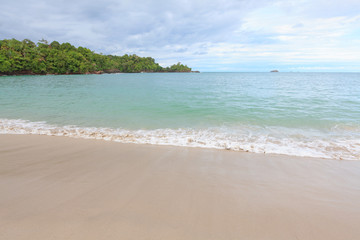 Fototapeta na wymiar Sand beach at Manuel Antonio Costa Rica