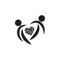 loving couple with heart icon. Valentine's Day elements. Premium quality graphic design icon. Simple love icon for websites, web design, mobile app, info graphics