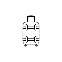 Suitcase on wheels icon. Bags element icon. Premium quality graphic design. Signs, outline symbols collection icon for websites, web design, mobile app, info graphics
