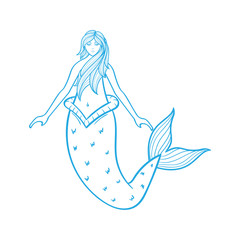 mermaid vector illustration