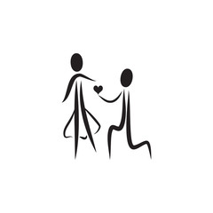 declaration of love icon. Valentine's Day elements. Premium quality graphic design icon. Simple love icon for websites, web design, mobile app, info graphics