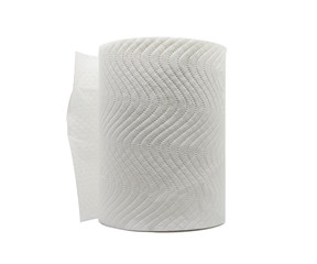 Roll of Toilet paper or tissue isolated on white background