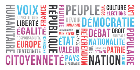 Politique, Citoyen, Élections - Nuage de Mots