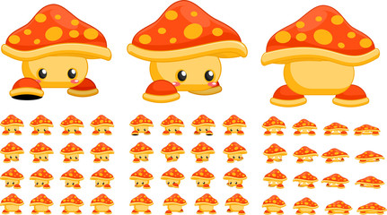 Cute Mushroom Game Character