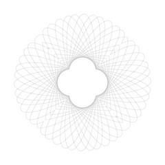 Abstract guilloche circle vecxtor pattern