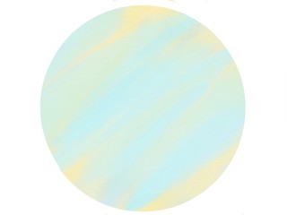 soft-color vintage pastel abstract circle logo watercolor background with colored (shades of blue and yellow color), illustration