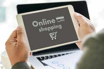 Online Shopping Add to Cart Order Store buy Sale Online shopping concept