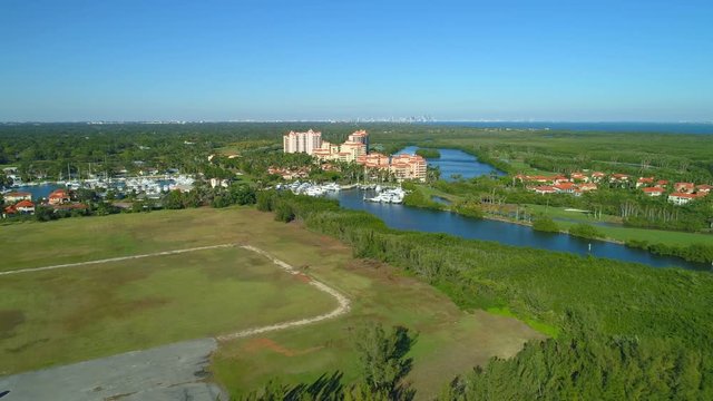 Aerial video Deering Bay Yacht Country Club