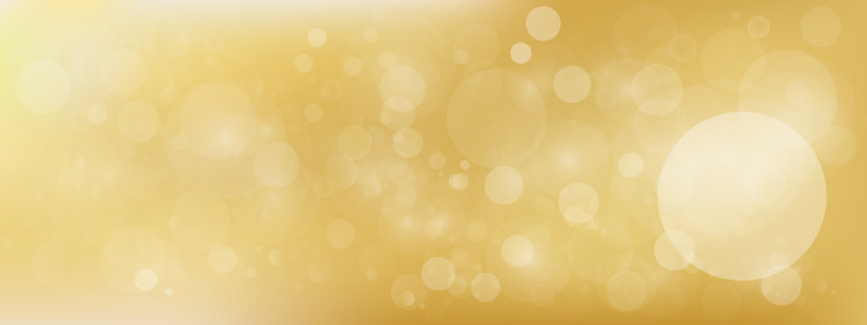 luxury Gold bokeh vector image for background.
