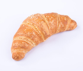 croissant or tasty croissant on the background.