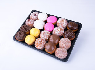 donut or tasty donut on a background.