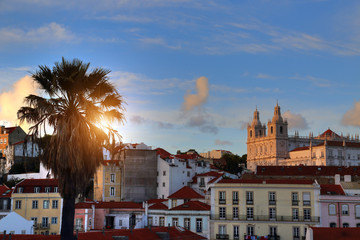 Alfama lookout in Lisbon
