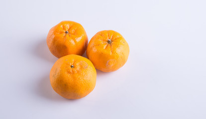 mandarin orange or clementine on the background.