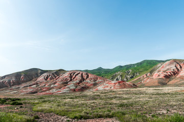 Amazing red mountains