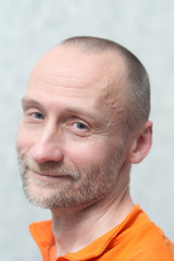 smiling man close up