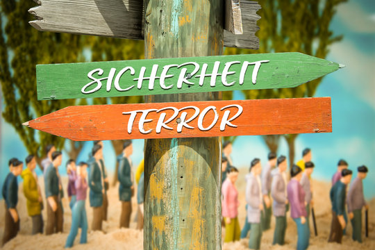 Schild 313 - Sicherheit vs Terror
