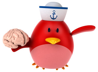 Red bird - 3D Illustration