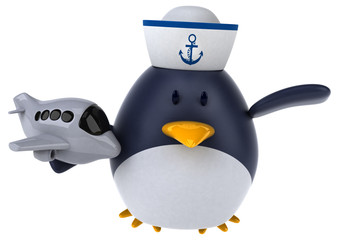 Fun penguin - 3D Illustration