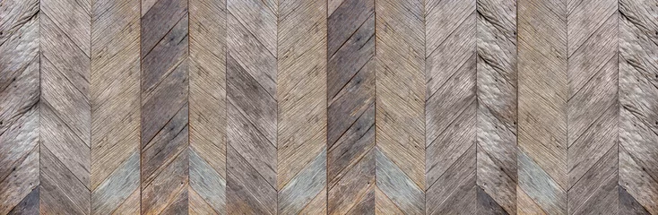 Foto op Canvas Donkerbruin rustieke diagonale harde hout oppervlaktetextuur achtergrond, natuurlijke patroon achtergrond, banner materiaal voor design. © weedezign
