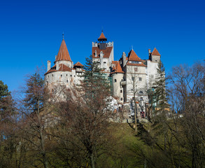 Fototapeta na wymiar Medieval Castle of Bran Dracula's castle, Brasov, Transylvania, Romania