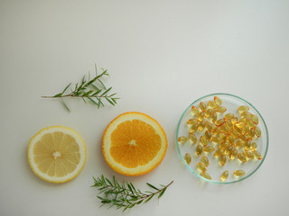 natural cosmetic skincare serum packaging with leaf, home made oil and beauty vitamin ingredient.organic product research the blank bottle container ,bio science . alternative medicine. spa.