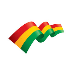 Bolivia flag, vector illustration