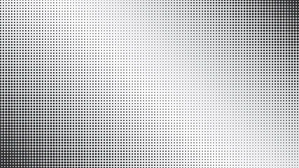Abstract monochrome black dotted and gray diagonal gradiented background. Pop art retro texture for wallpaper, banner or presentation design