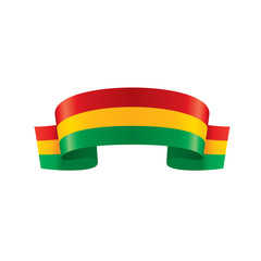 Bolivia flag, vector illustration