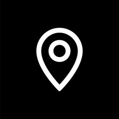 Location icon for simple flat style ui design