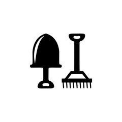 small garden tools icon. Garden elements. Premium quality graphic design icon. Simple love icon for websites, web design, mobile app, info graphics