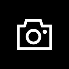 Camera icon for simple flat style ui design