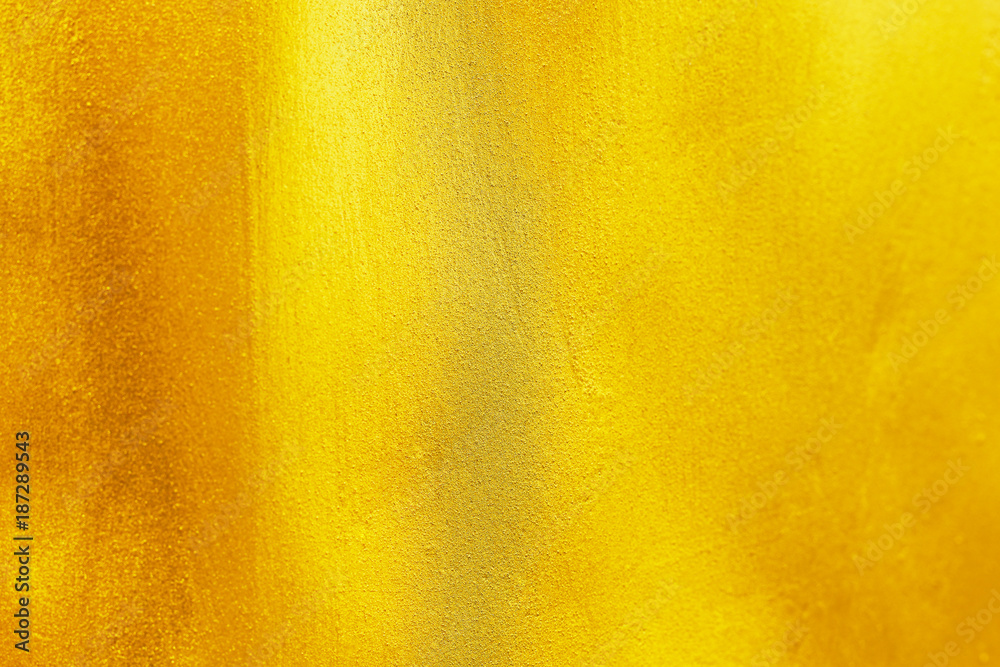 Poster elegant gold painted on cement and concrete texture for pattern and background