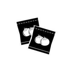 Vegetable seeds in package icon. Garden elements. Premium quality graphic design icon. Simple love icon for websites, web design, mobile app, info graphics