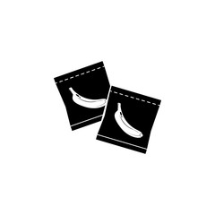 banana seeds in the package icon. Garden elements. Premium quality graphic design icon. Simple love icon for websites, web design, mobile app, info graphics