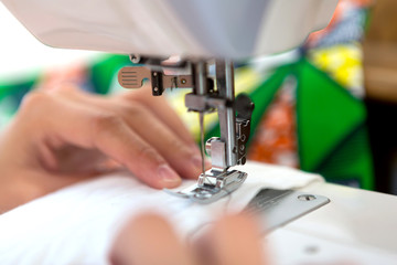 Details of a sewing machine 