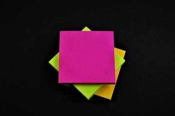 An concept Image of a colorful note, with copy space