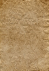 Empty stained old brown paper surface. Background