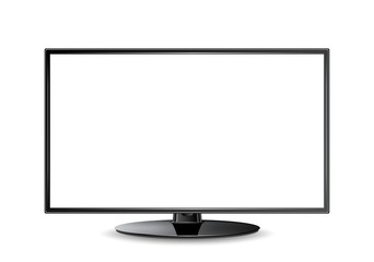 lcd tv, realistic vector illustration