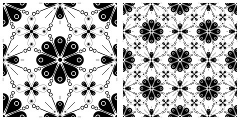Seamless pattern in flat design of fireworks or vintage background.