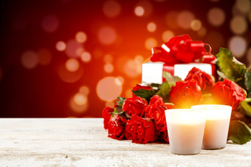 valntine day time and desk of free space 