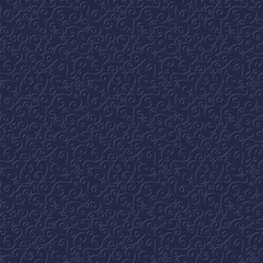dark blue seamless vector pattern with an embossed spiral texture