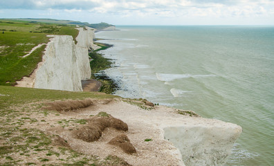English cliffs of seven sisters