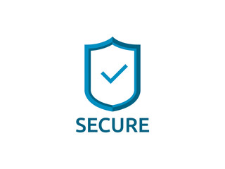 check shield icon symbol. Secure Protection Concept vector illustration