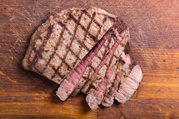 Grilled beef steak