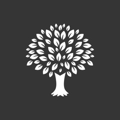 Leaf and tree logo design