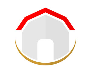 farmhouse storage image vector icon